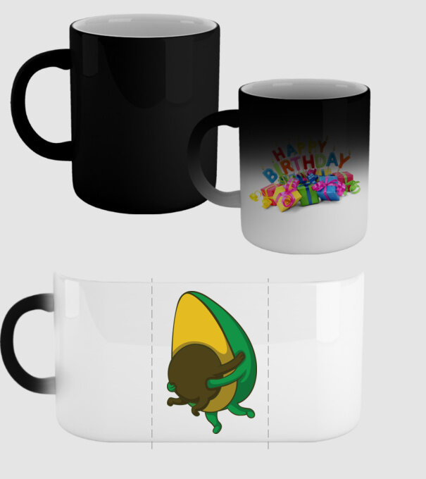 Avocado model negru pe tricou