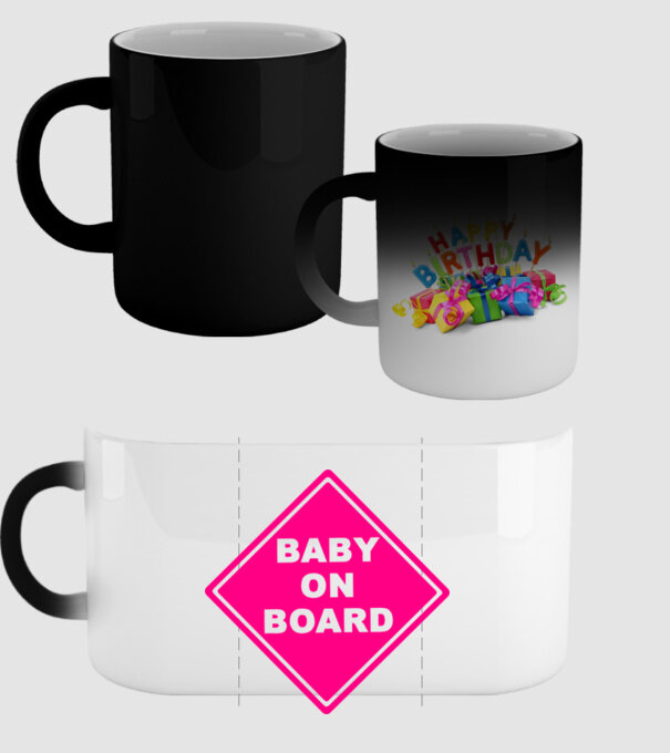 Baby on board model negru pe tricou