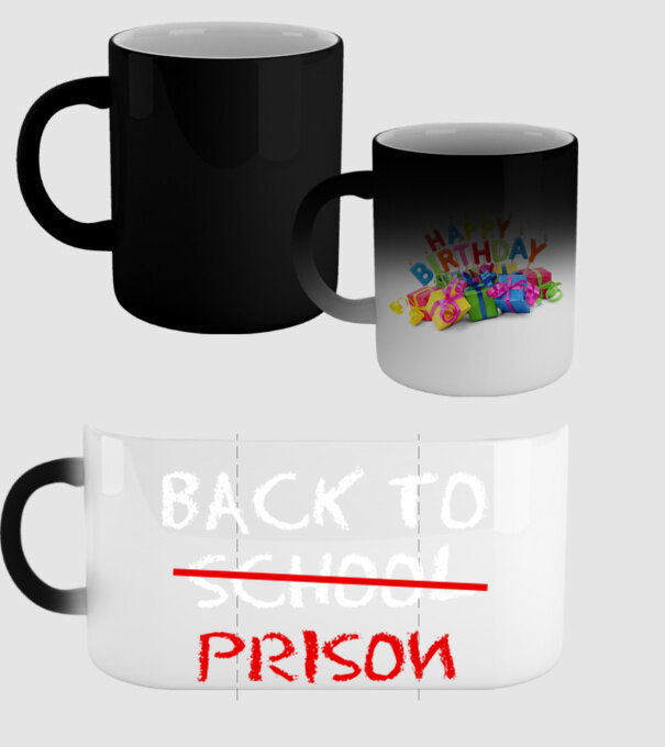 Back to prison - școală model negru pe tricou