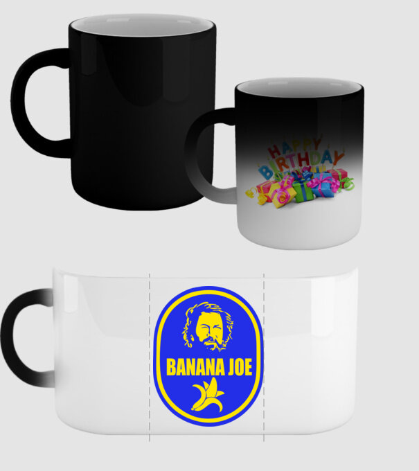 Banana Joe model negru pe tricou