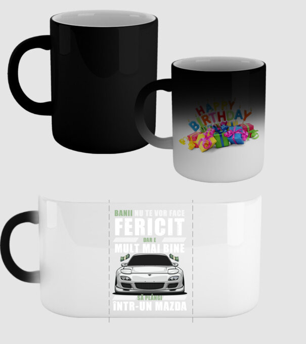 banii nu te vor face fericit, dar e mult mai bine să plângi într-un Mazda model negru pe tricou