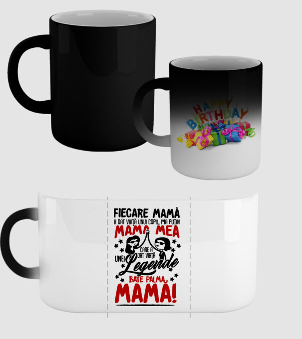 fiecare mamă a dat viață unui copil, mai puțin mama mea, care a dat viață unei legende. Bate palma mamă! model negru pe tricou