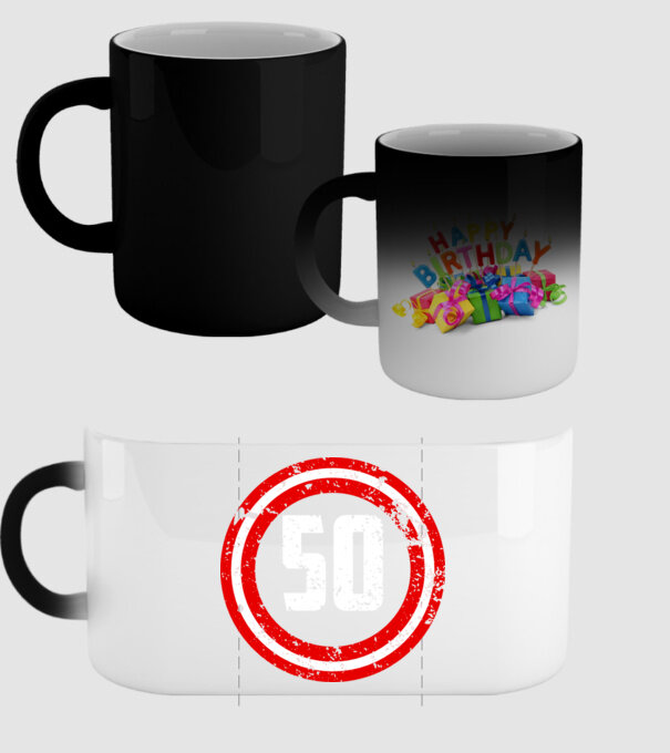 Birthday captain 50 Years old model negru pe tricou