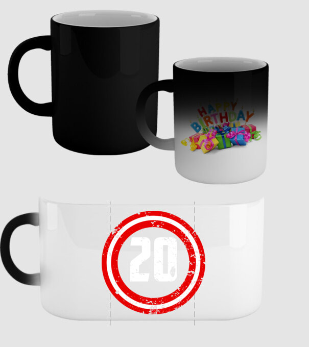Birthday captain 20 Years old model negru pe tricou