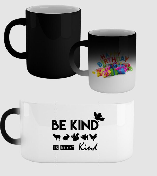 Be kind to every kind model negru pe tricou