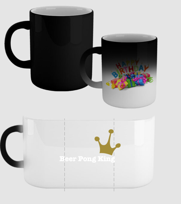 Beerpong model negru pe tricou