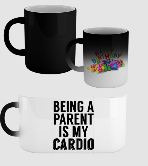 Being a parent model negru pe tricou