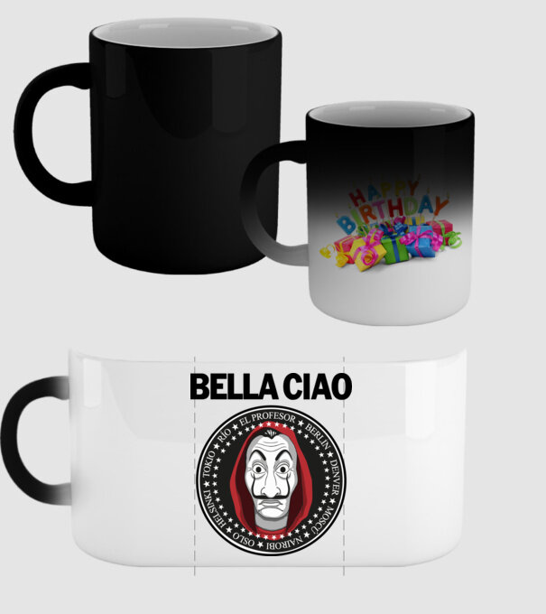 bella ciao stroke model negru pe tricou