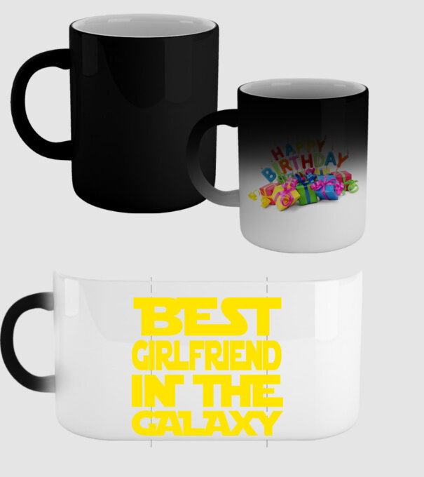 best girlfriend in the galaxy model negru pe tricou