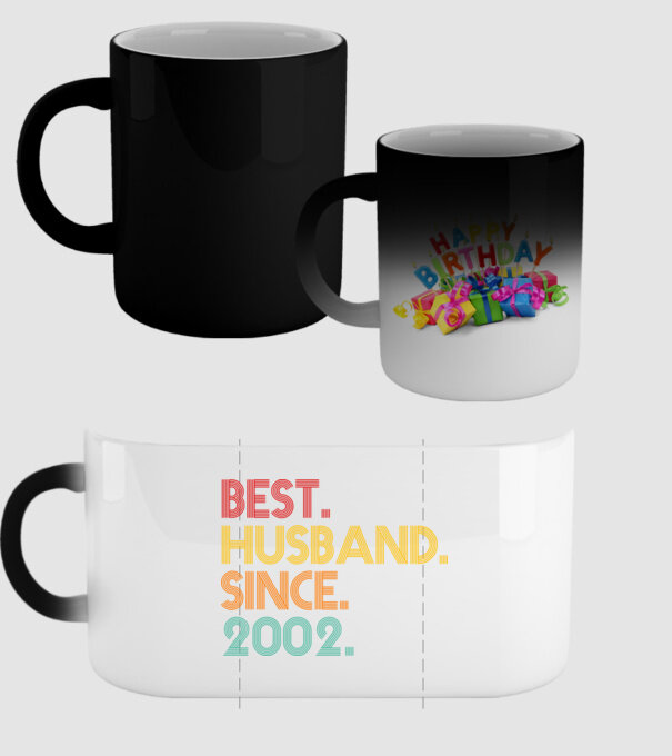 best husband since 2002 retro model negru pe tricou