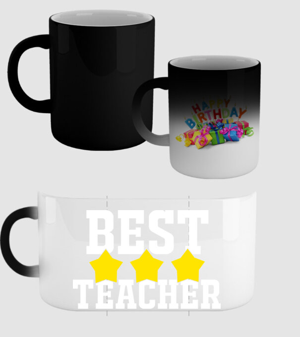 Best teacher model negru pe tricou