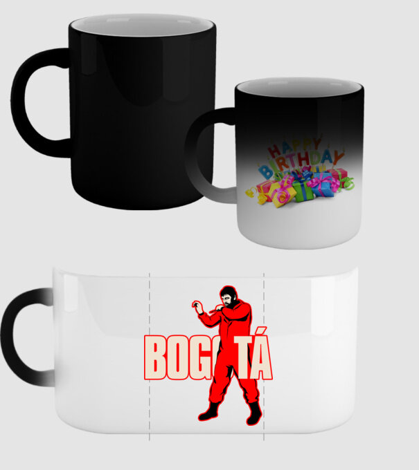 bogota la casa de papel model negru pe tricou
