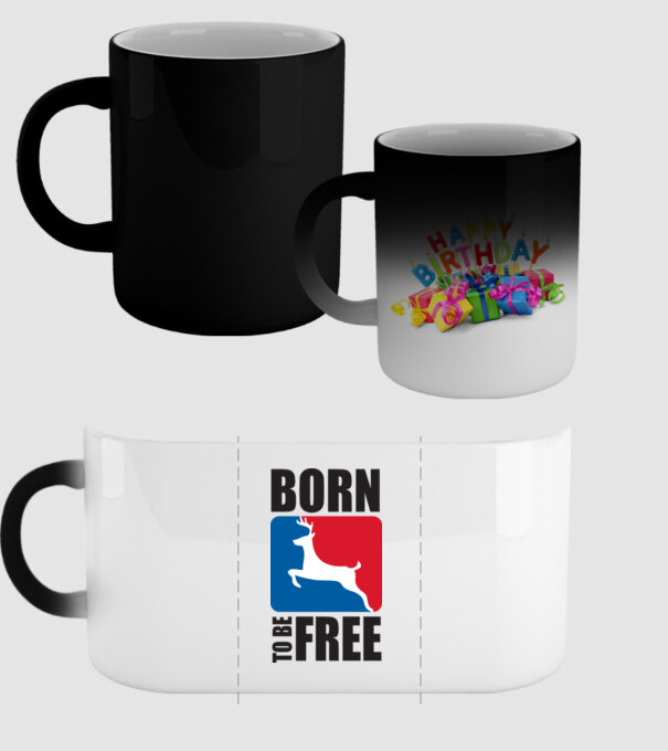 born to be free model negru pe tricou