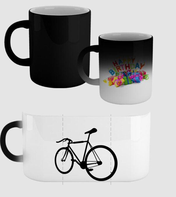 Bicicletă model negru pe tricou