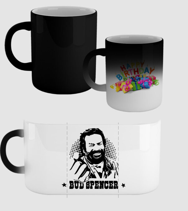 Bud Spencer model negru pe tricou