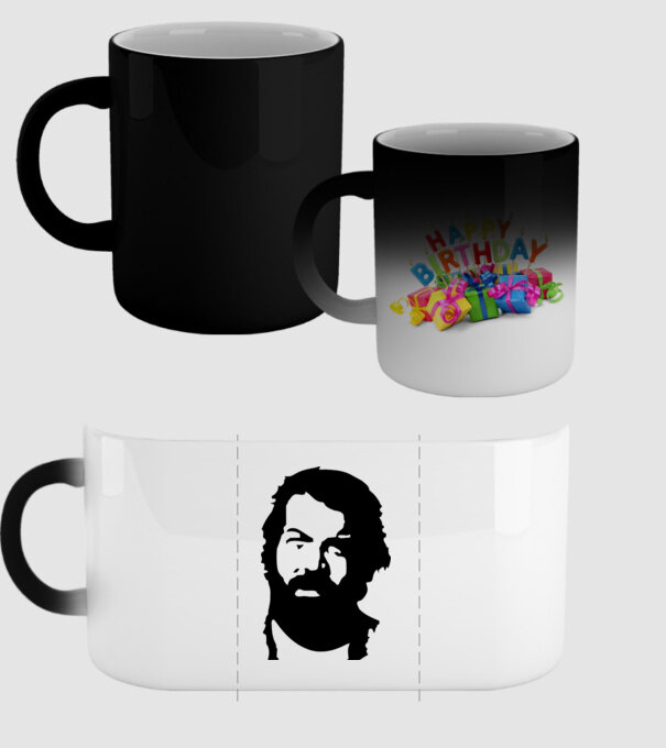 Bud Spencer model negru pe tricou
