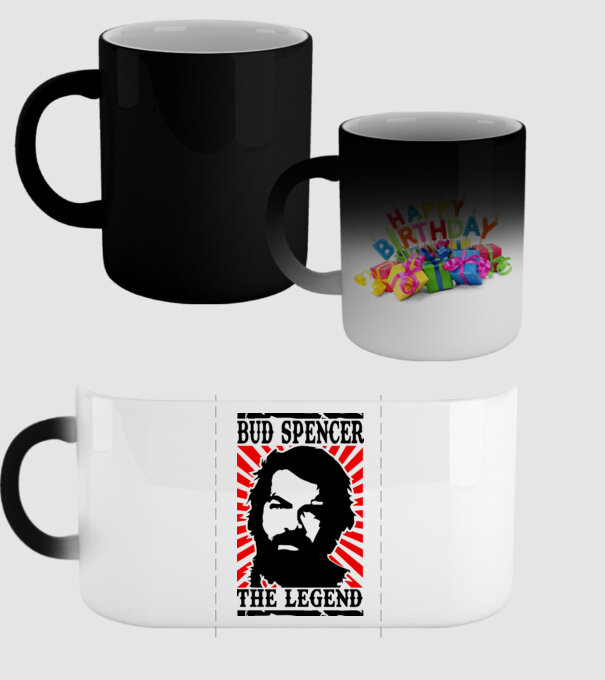 Bud Spencer Legend model negru pe tricou