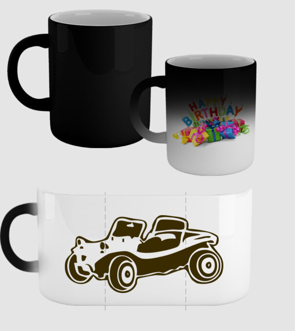 Buggy model negru pe tricou