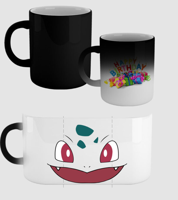 Bulbasaur model negru pe tricou
