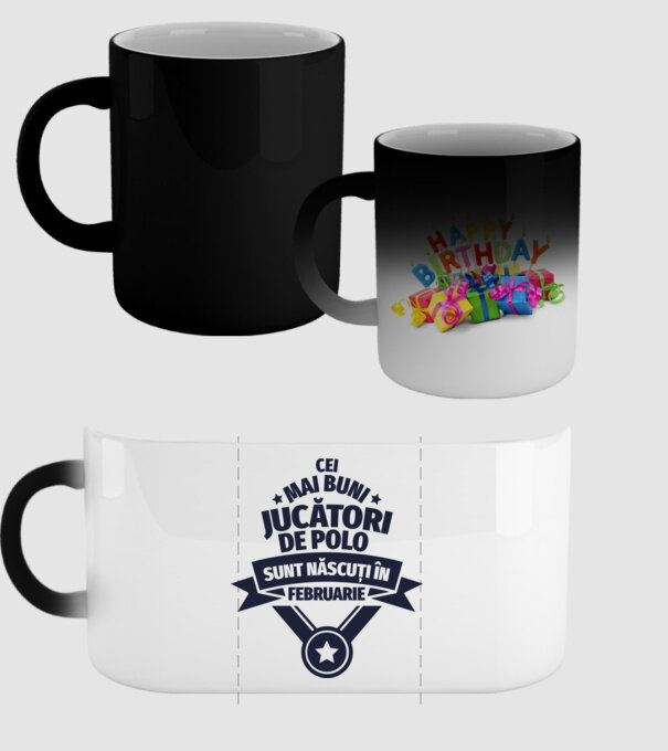 Cei mai buni jucători de polo sunt născuți în Februarie model negru pe tricou