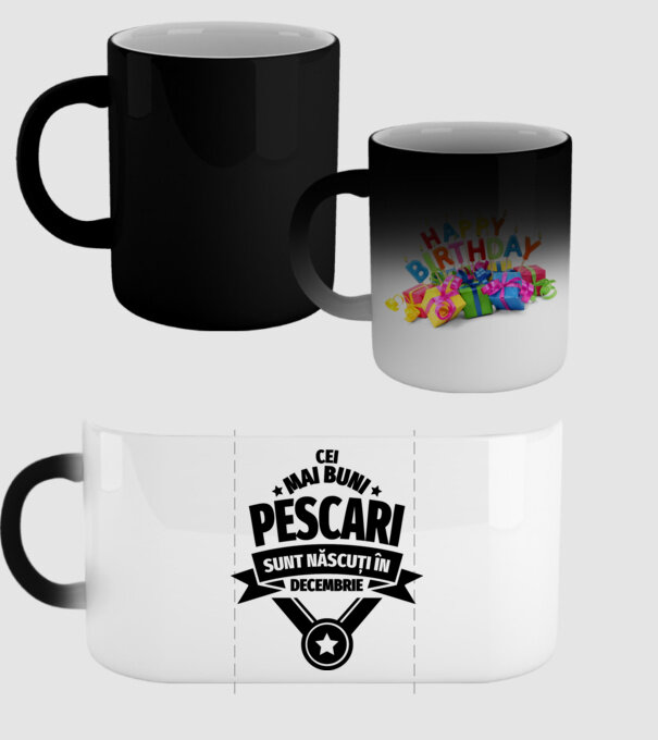 Cei mai buni pescari sunt născuți în decembrie model negru pe tricou