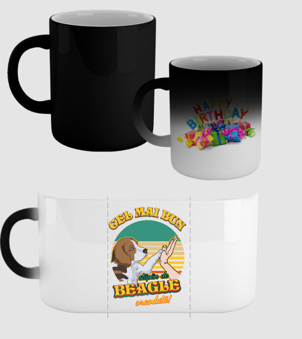 Cel mai bun stăpân de beagle vreodată! model negru pe tricou