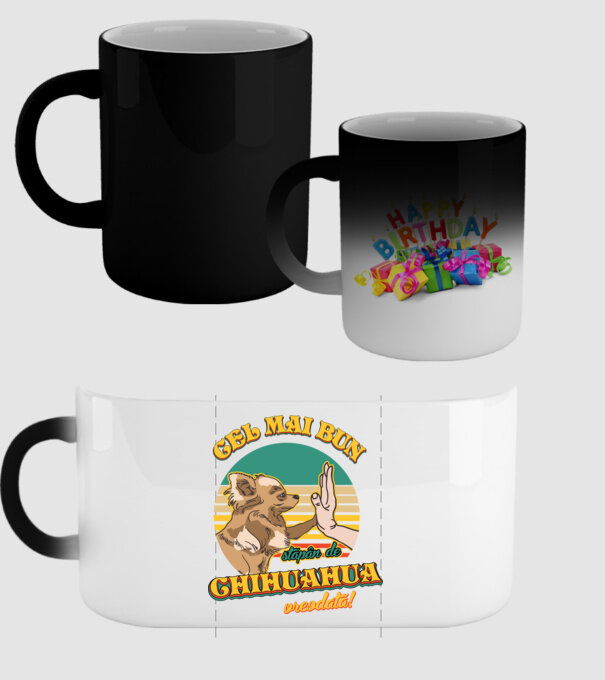 Cel mai bun stăpân de Chihuahua vreodată! model negru pe tricou