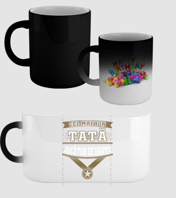 Cel mai bun tată jucător de darts model negru pe tricou