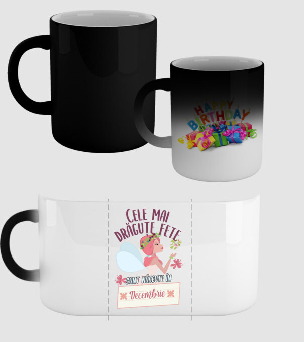 Cele mai drăguțe fete sunt născute în decembrie. model negru pe tricou