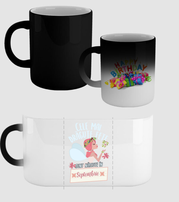Cele mai drăguțe fete sunt născute în septembrie. model negru pe tricou