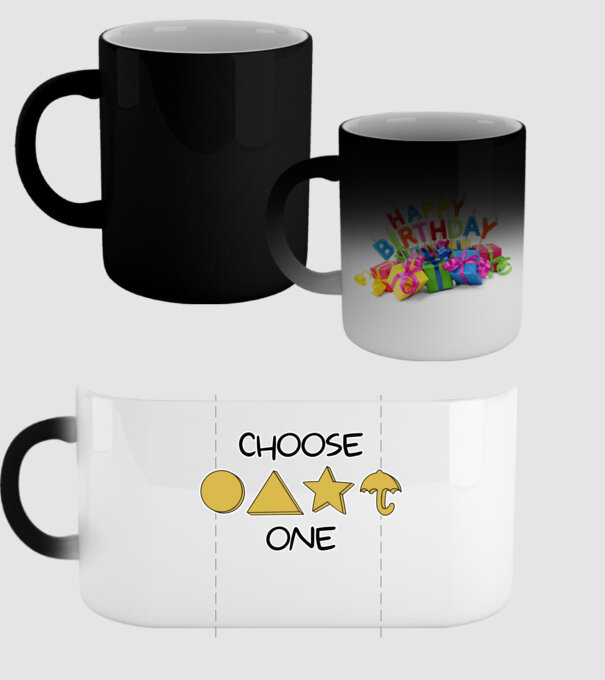 choose one squid game model negru pe tricou