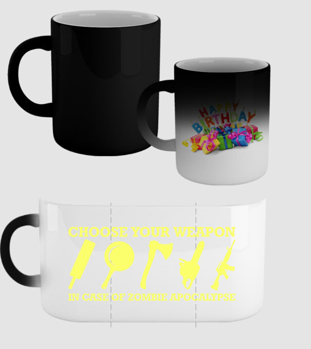 choose your weapon model negru pe tricou