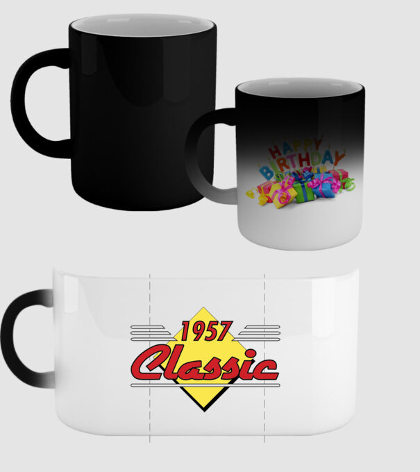 Classic - 1957 model negru pe tricou
