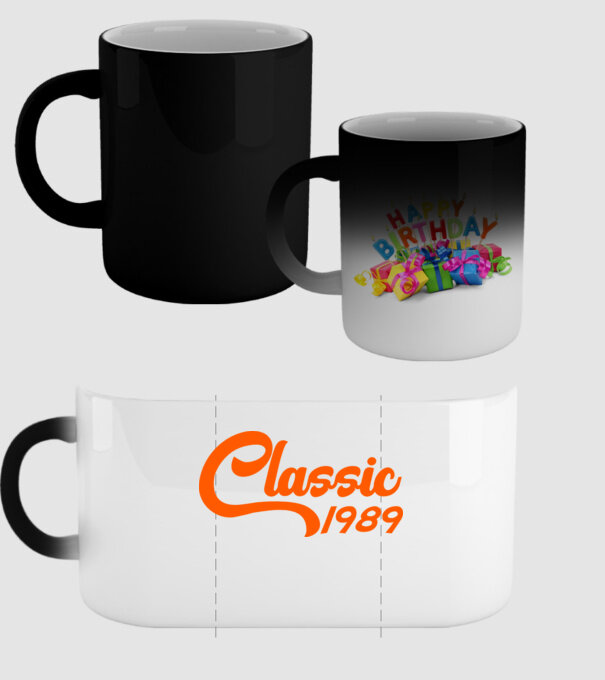 Classic 1989 model negru pe tricou
