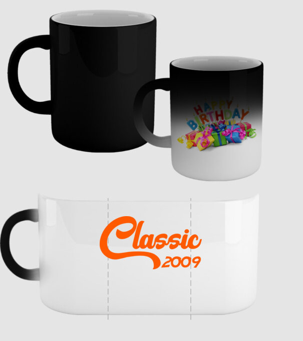 Classic 2009 model negru pe tricou