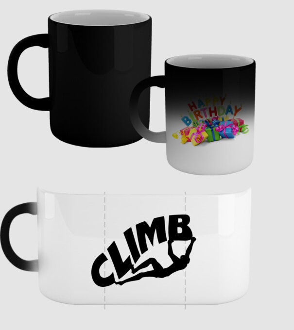 climb model negru pe tricou