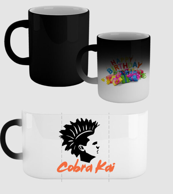 cobra kai punk model negru pe tricou