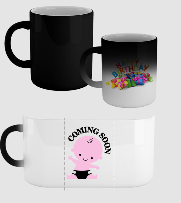 Coming soon baby model negru pe tricou
