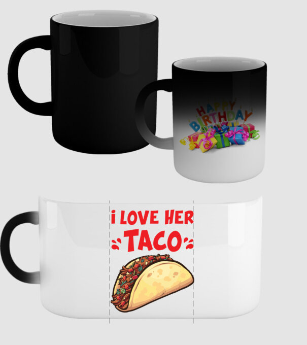 Couple TACO model negru pe tricou