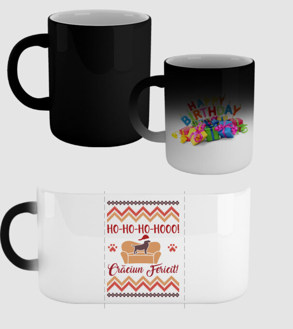 un Crăciun ho-ho-hoo-hoo fericit! model negru pe tricou