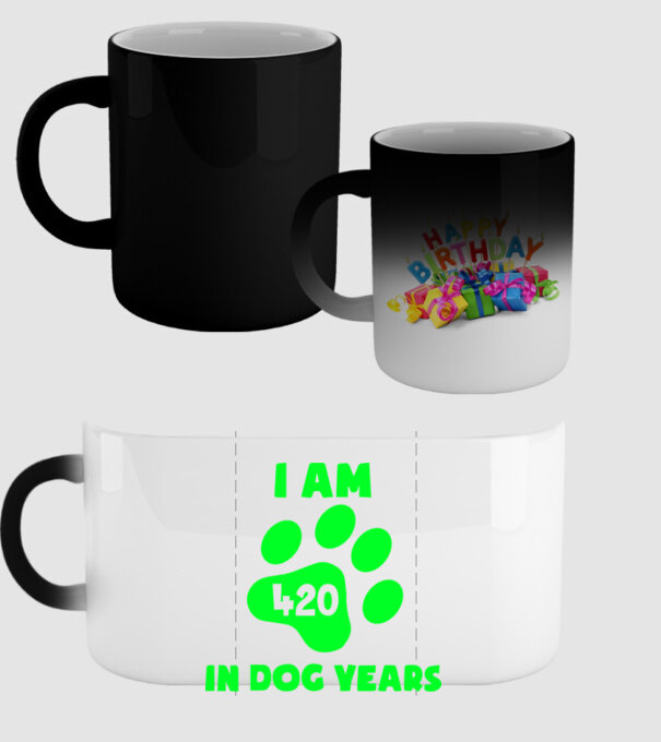 Dog Year - 420 model negru pe tricou