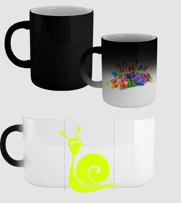 Snail model negru pe tricou