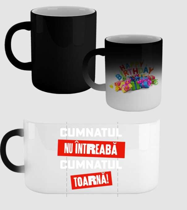 Cumnatul nu întreabă, cumnatul toarnă! model negru pe tricou