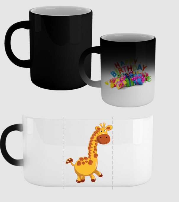 Cute giraffe model negru pe tricou