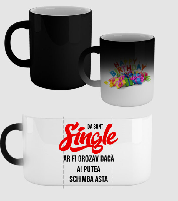 da, sunt single, ar fi grozav dacă ai putea schimba asta model negru pe tricou