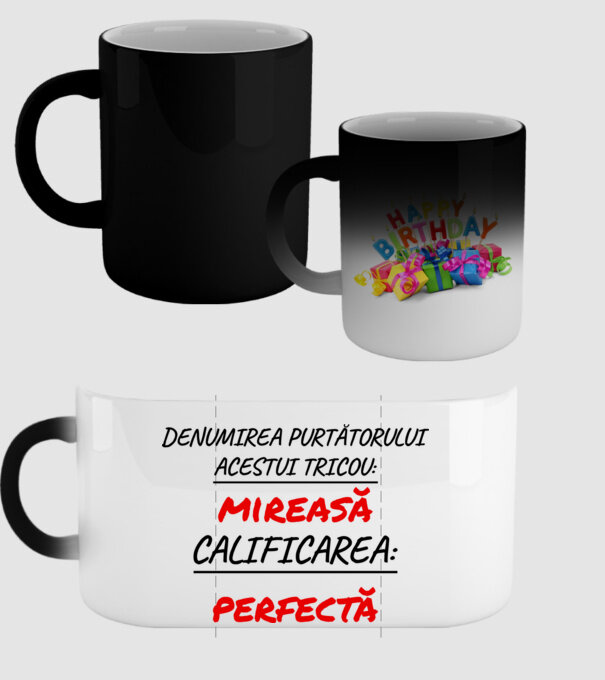 denumirea persoanei care poartă tricoul: mireasă - calificarea: perfectă model negru pe tricou