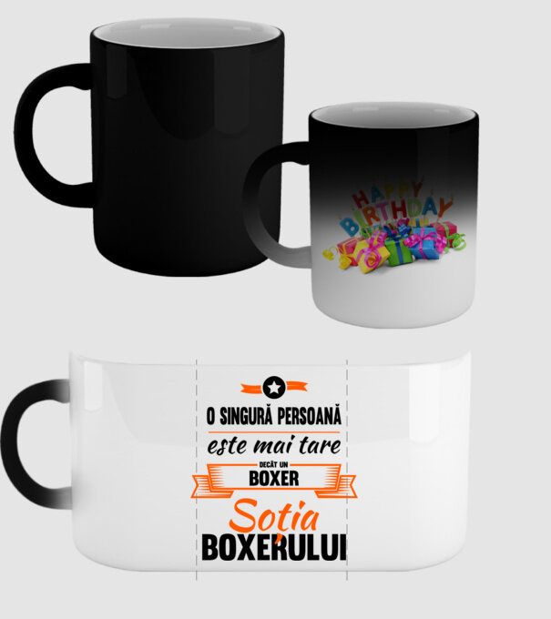 doar o persoană este mai tare decât un boxer, soția boxerului model negru pe tricou