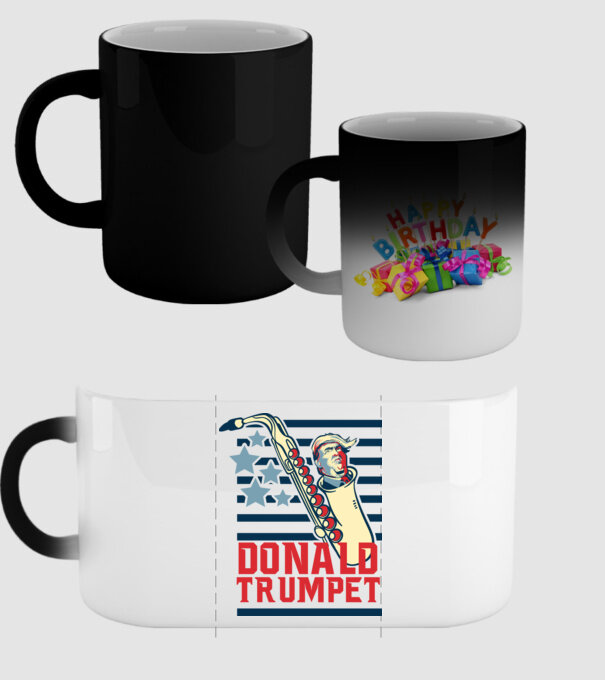 donald trumpet yoh model negru pe tricou
