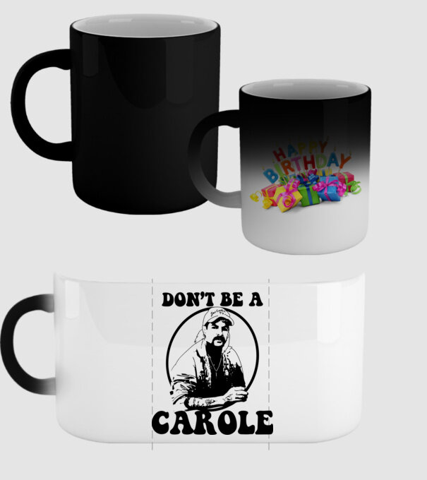 Dont be a carole model negru pe tricou
