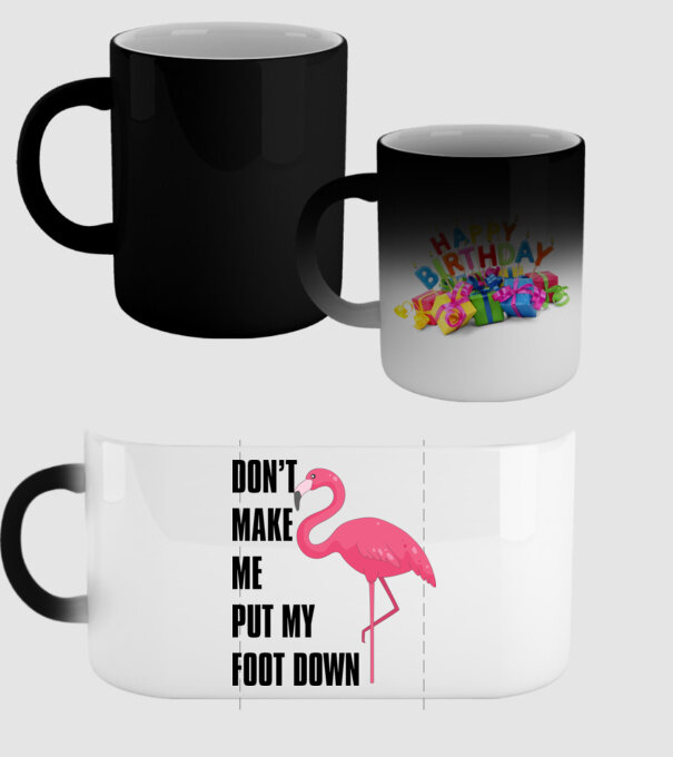 Dont make me put my foot down model negru pe tricou
